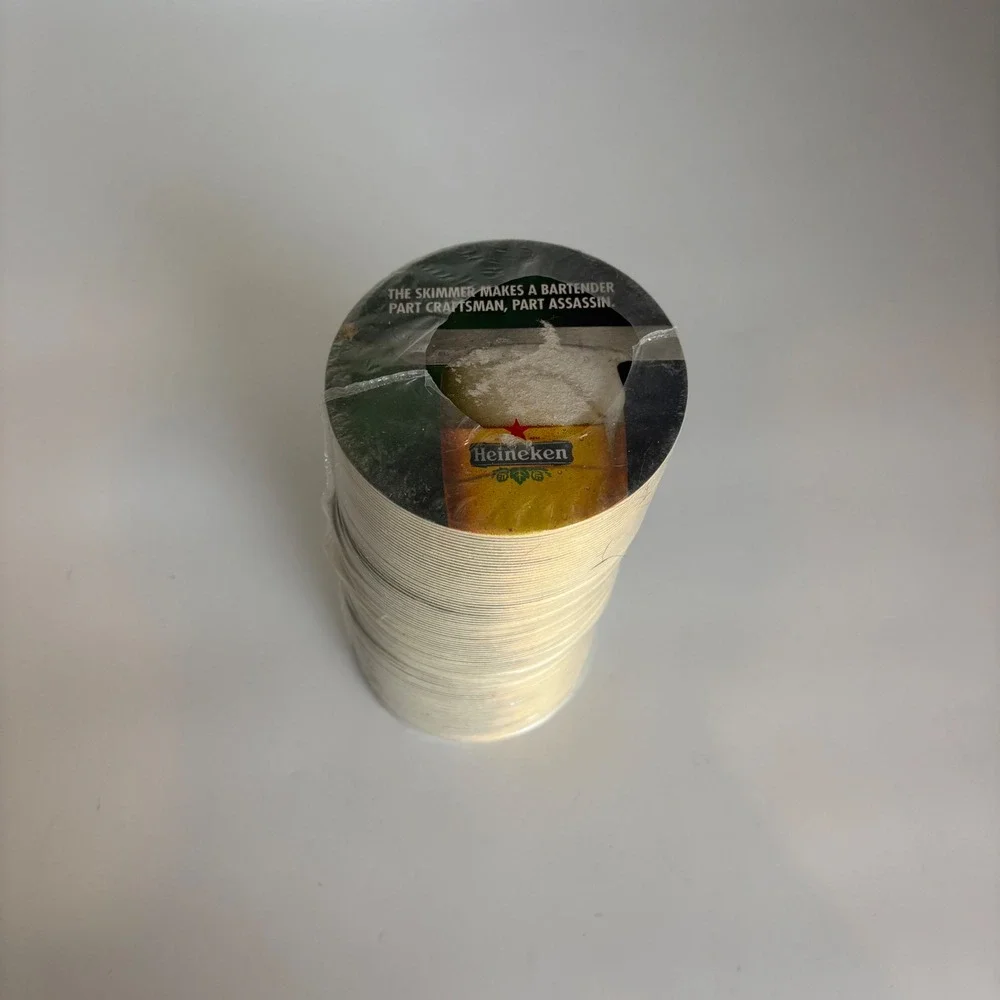 Heineken Beer Coasters Bulk Stack Round Double Sided Open Your‎ World Barware